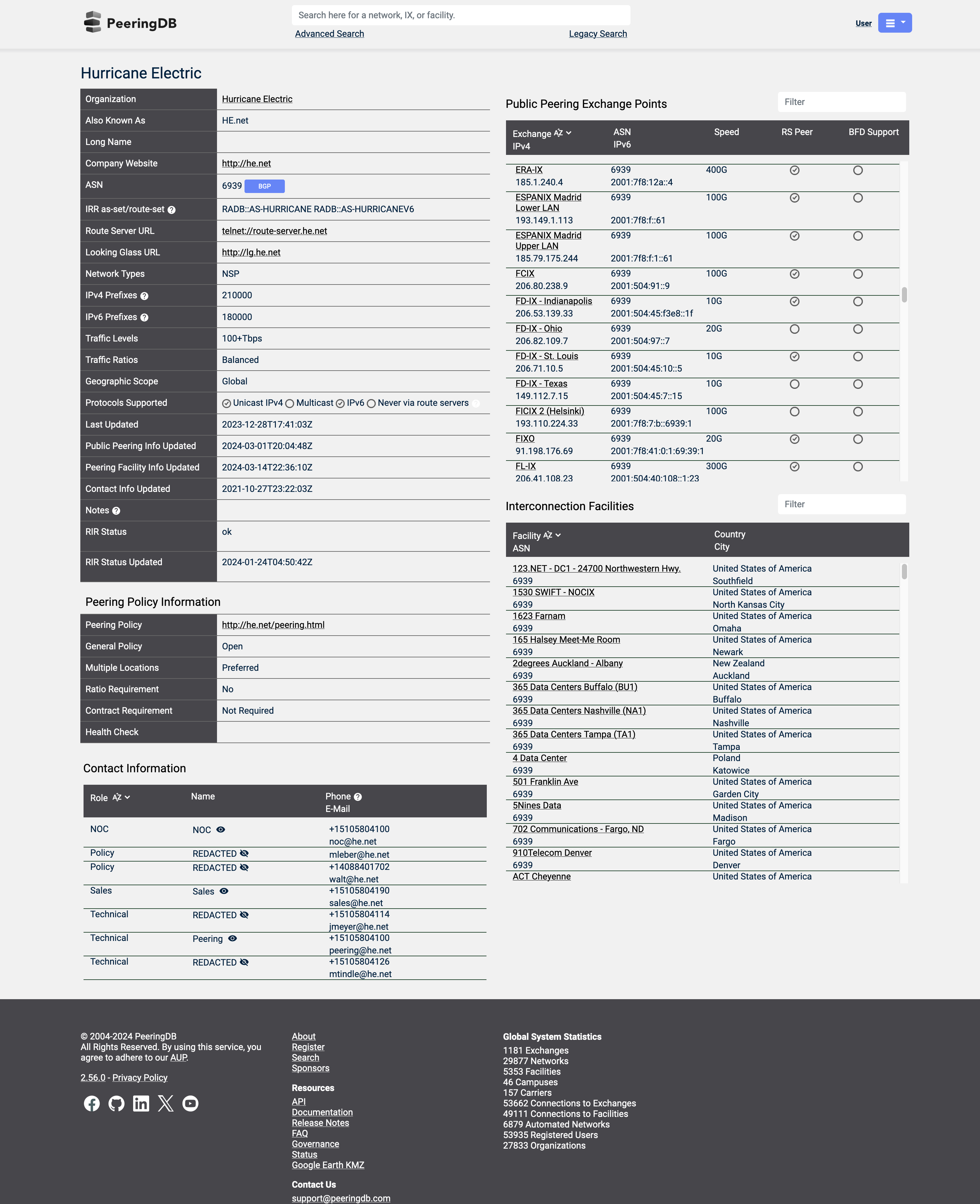 PeeringDB Modern