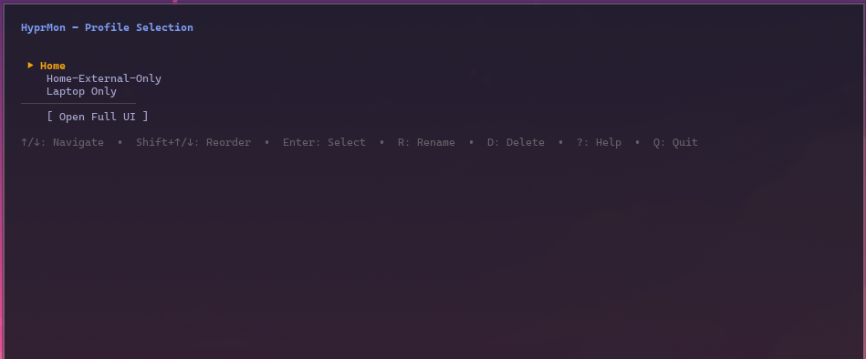 Profiles Screen