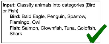 correct example distribution