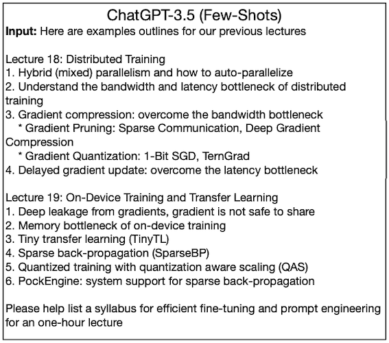 few-shot prompt example