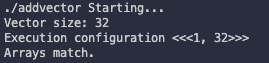addvector result