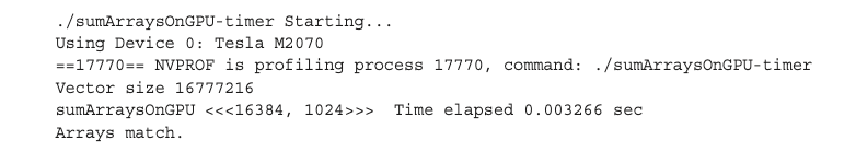 nvprof report 1