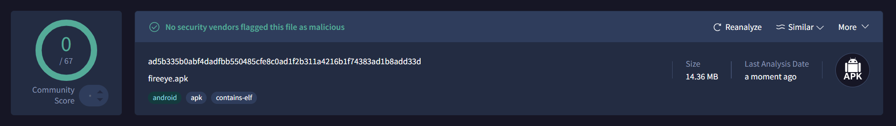 VirusTotal Raporu