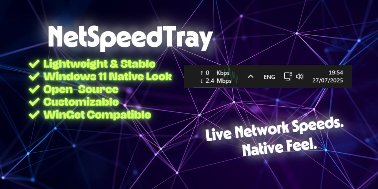 NetSpeedTray Banner