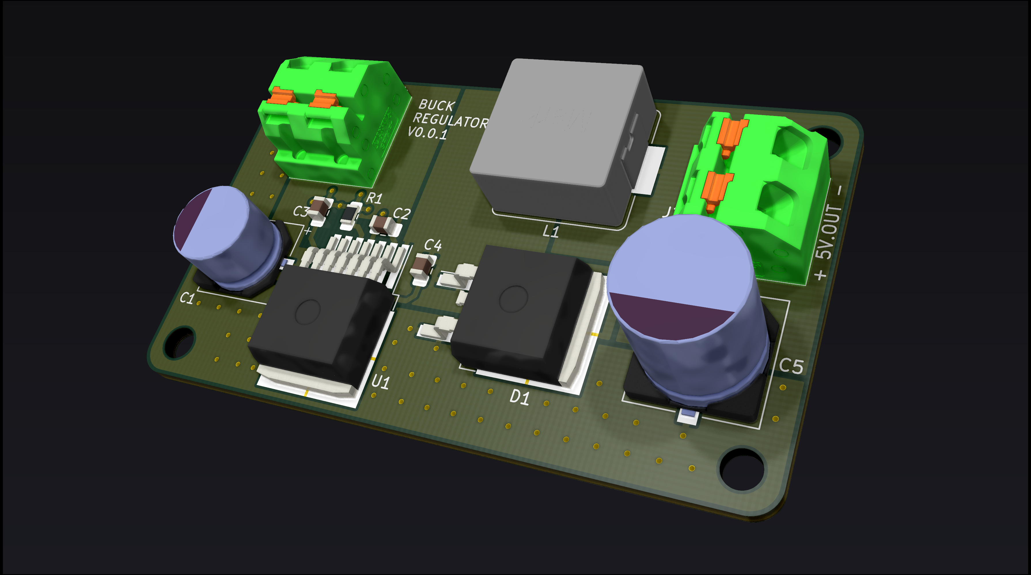 Buck Regulator Module Arduino Second Revision: Buck Regulator : r/PrintedCircuitBoard