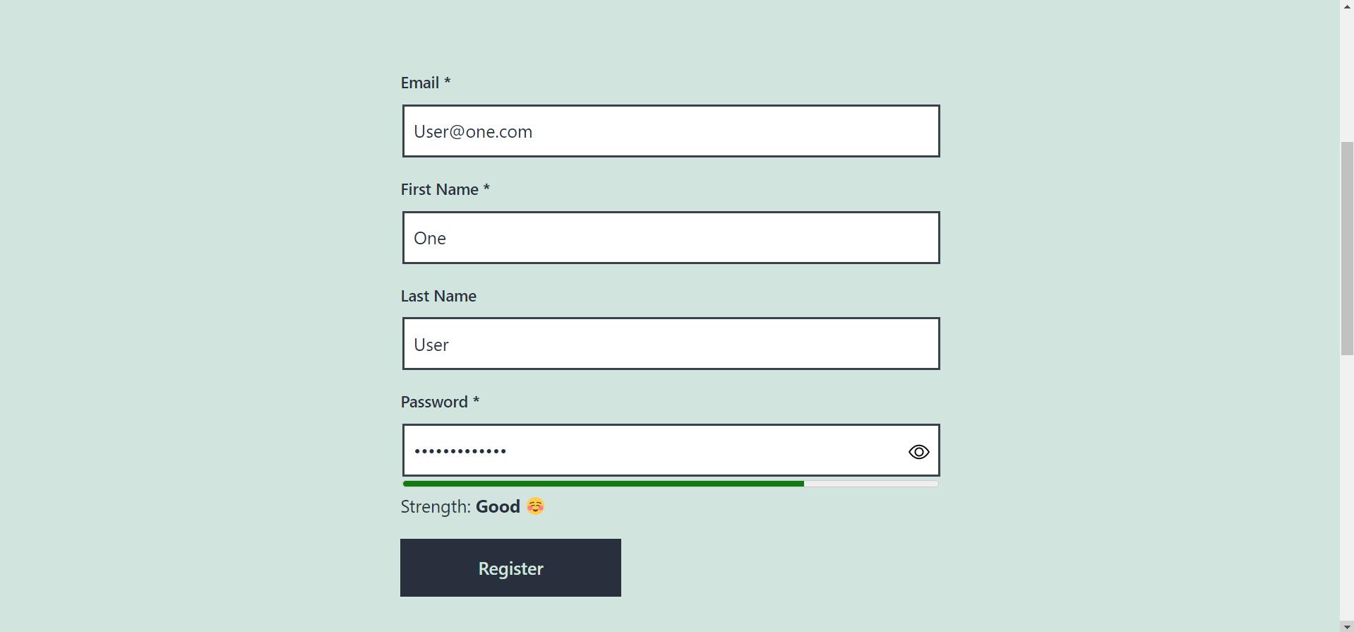 Registration Form