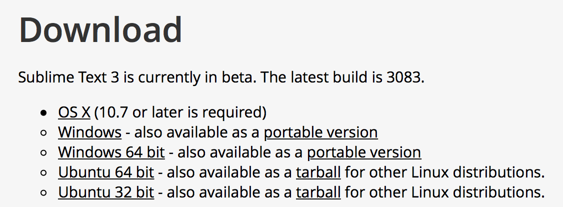 sublime download