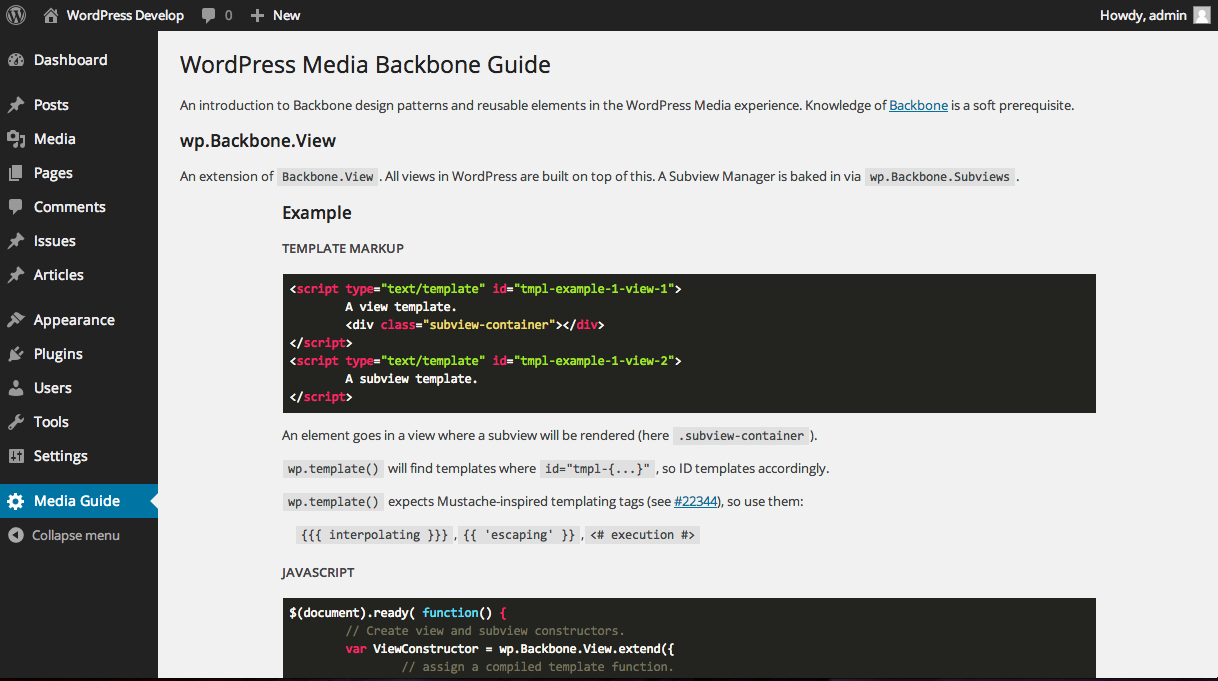A screenshot of the plugin