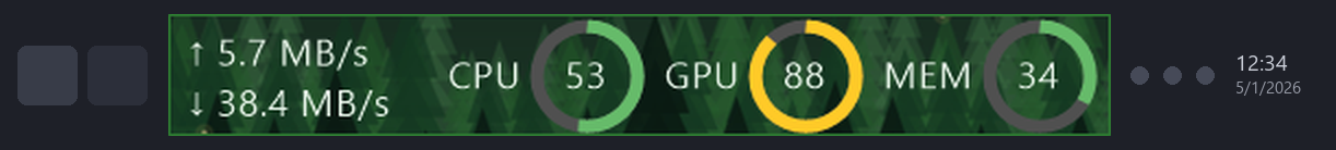 Widget with a background image