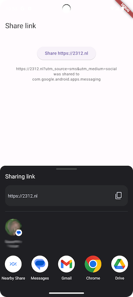 Sharing on Android
