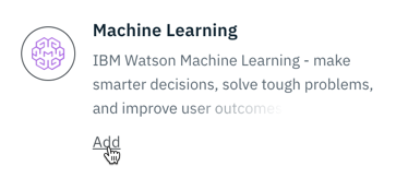 Add Machine Learning