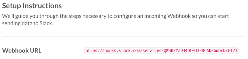 Slack.com Incoming Web-hook Integration