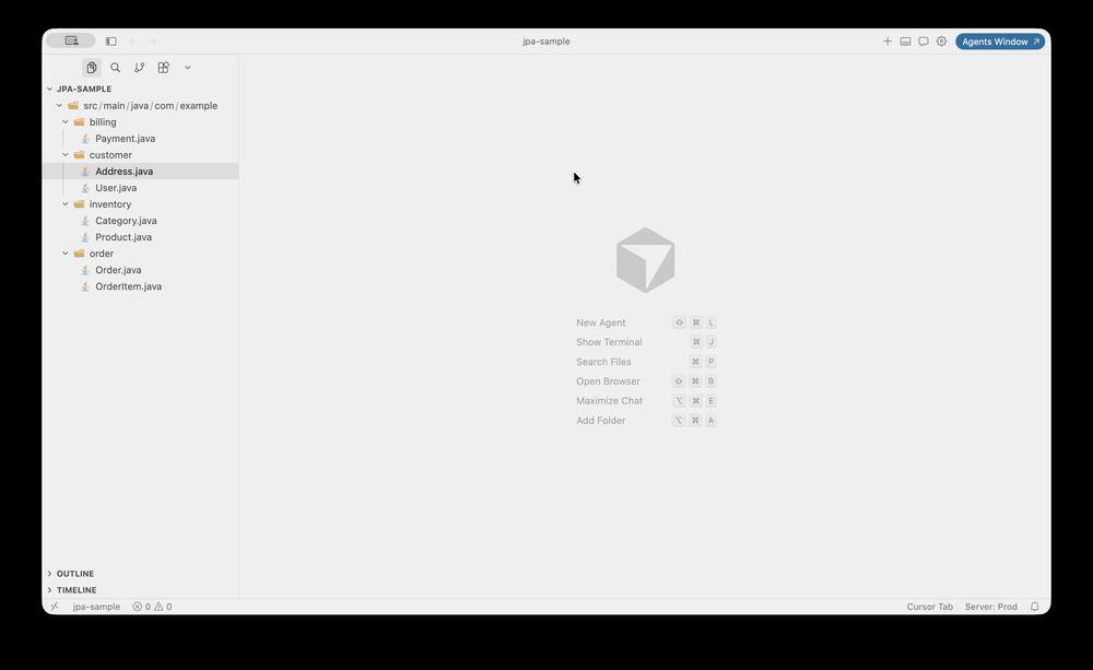EntityScope exploring a JPA domain model