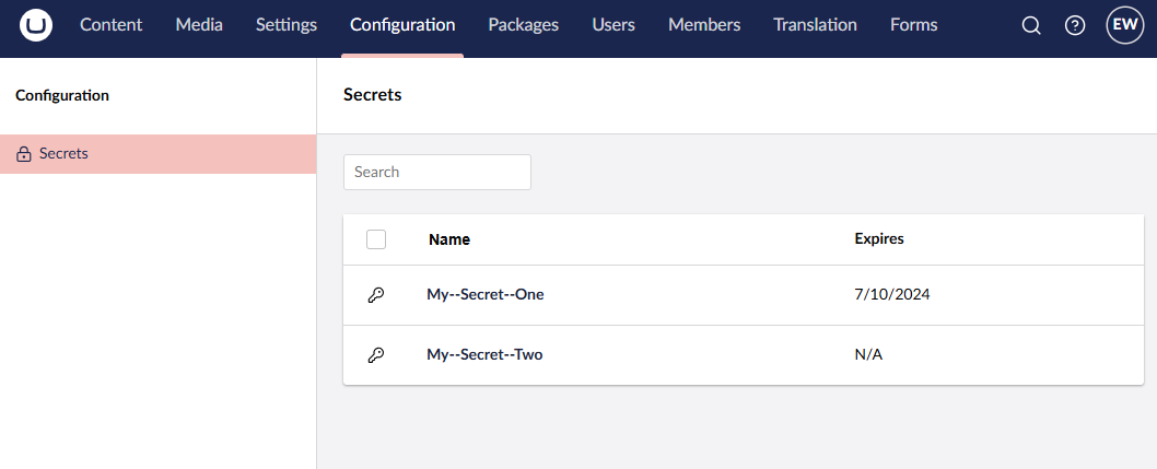 Secrets Overview