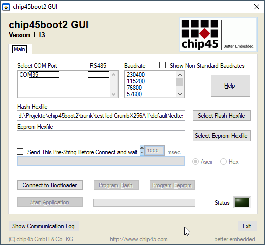 chip45boot2 PC GUI