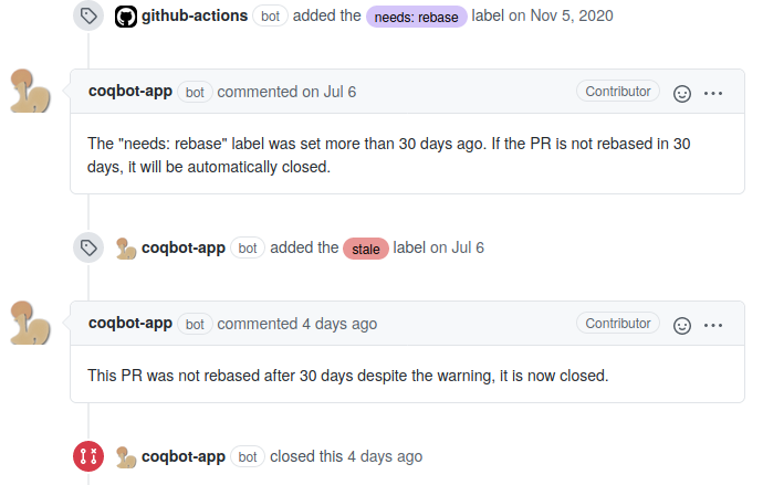 stale pull request