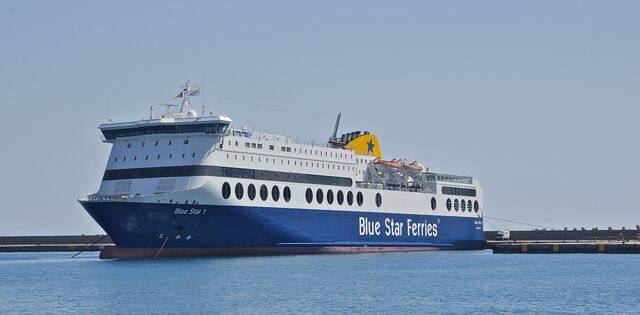 Blue Star ferry at Rhodes