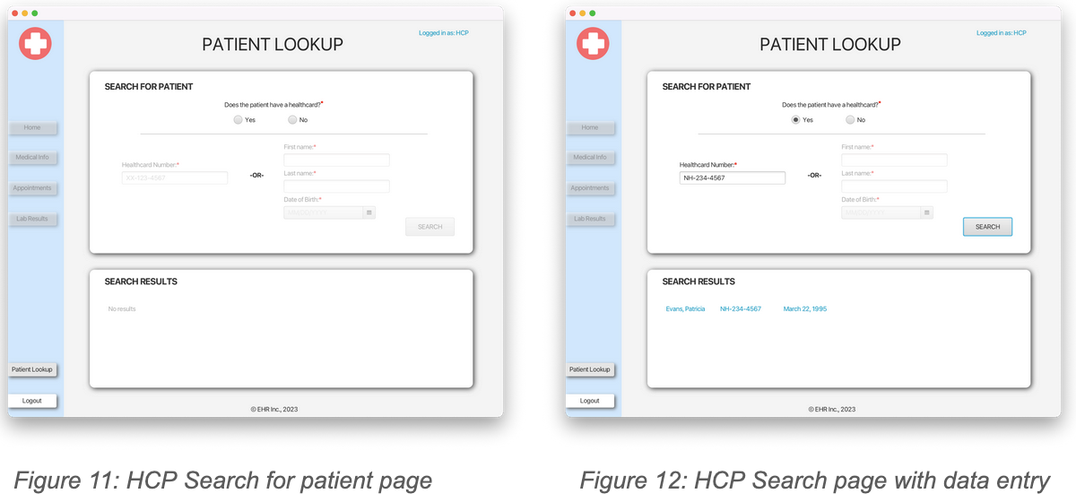 EHR HCP View