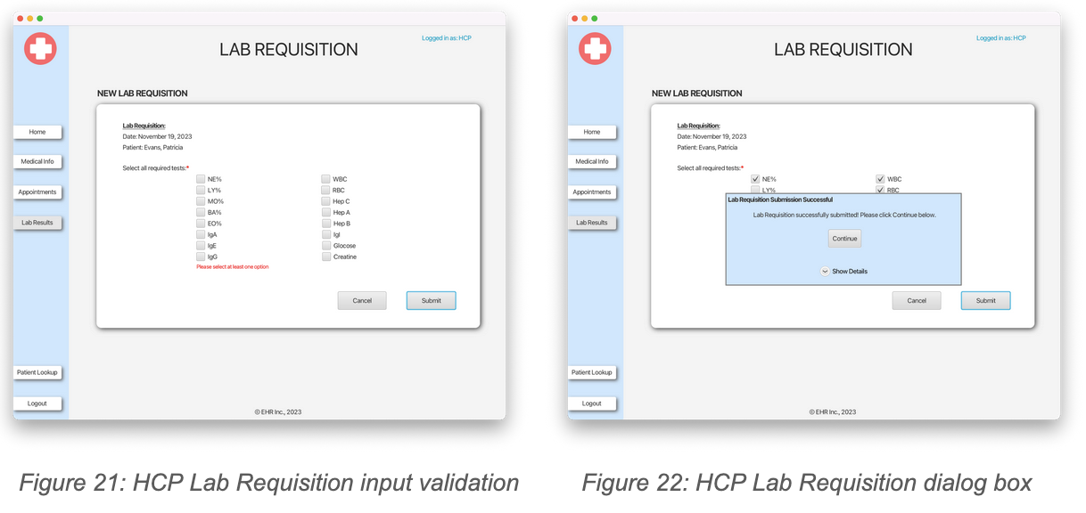 EHR HCP View