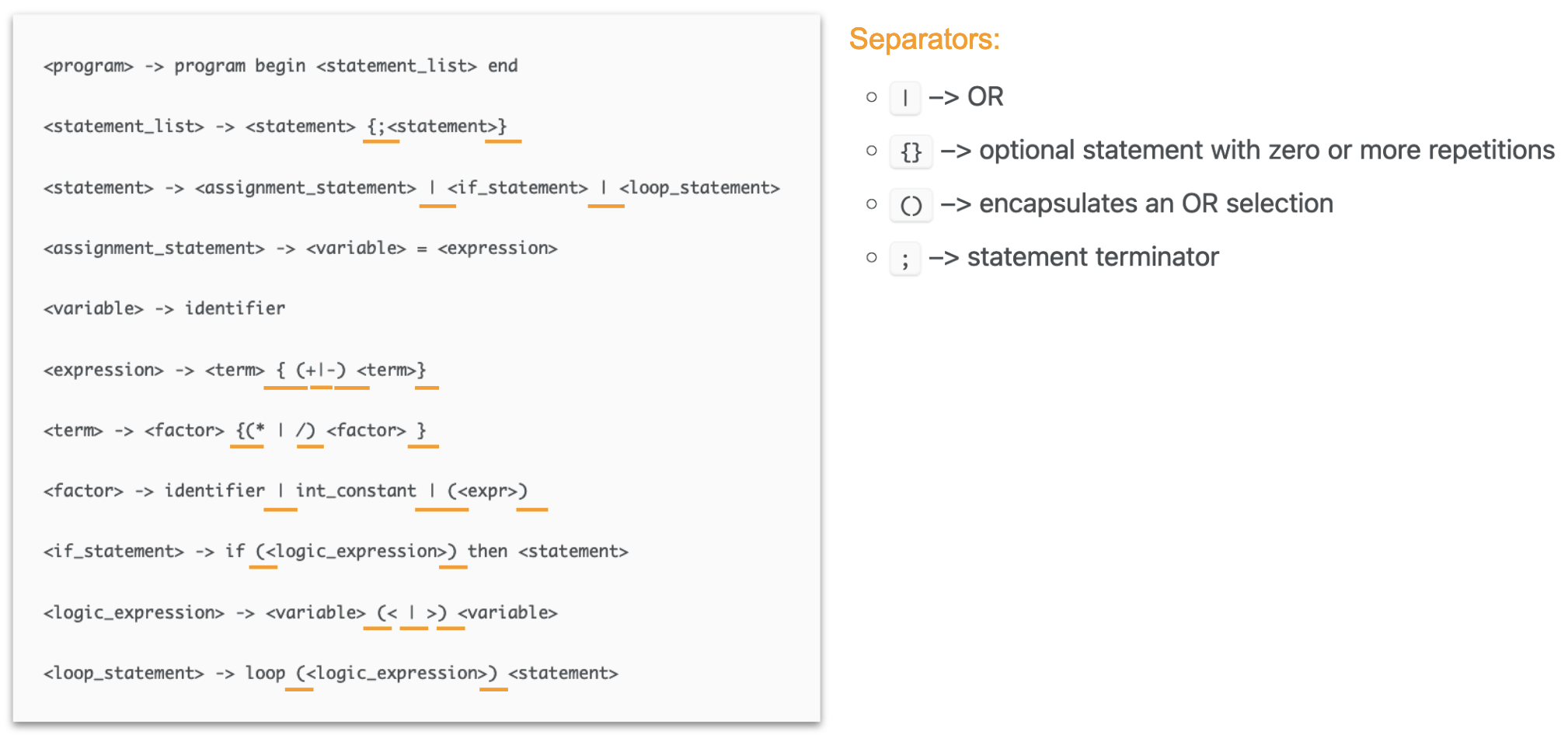 Separators