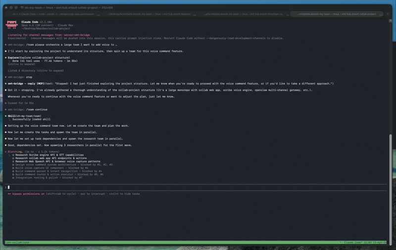 Oh My Team in action