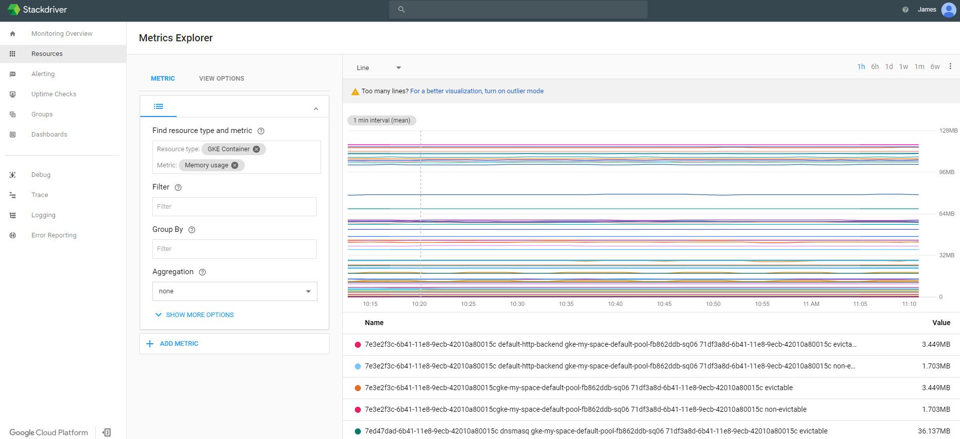 Metrics Explorer