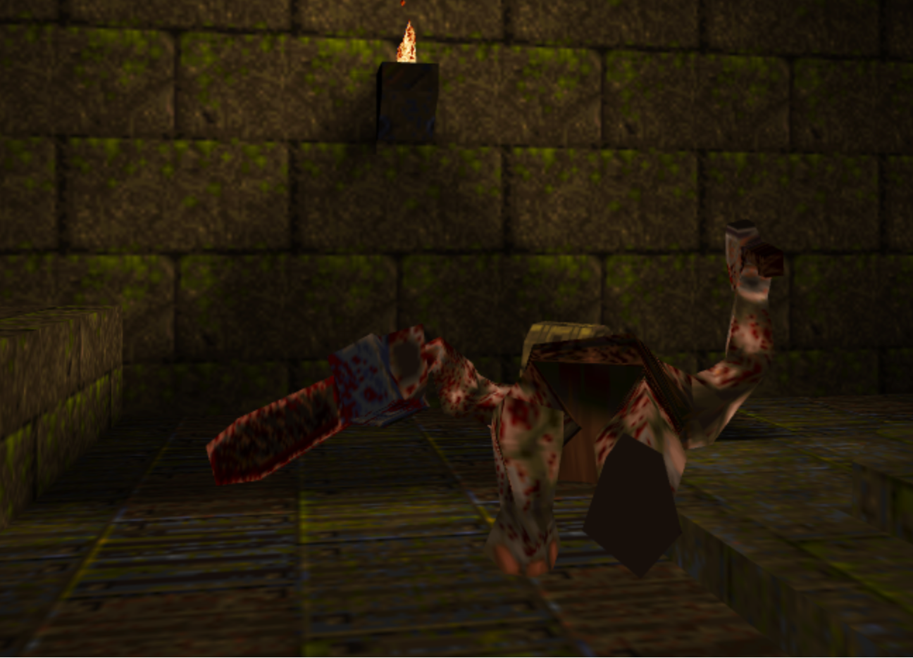 TELA DO JOGO QUAKE 2 DESENVOLVIDA COM WEBGL