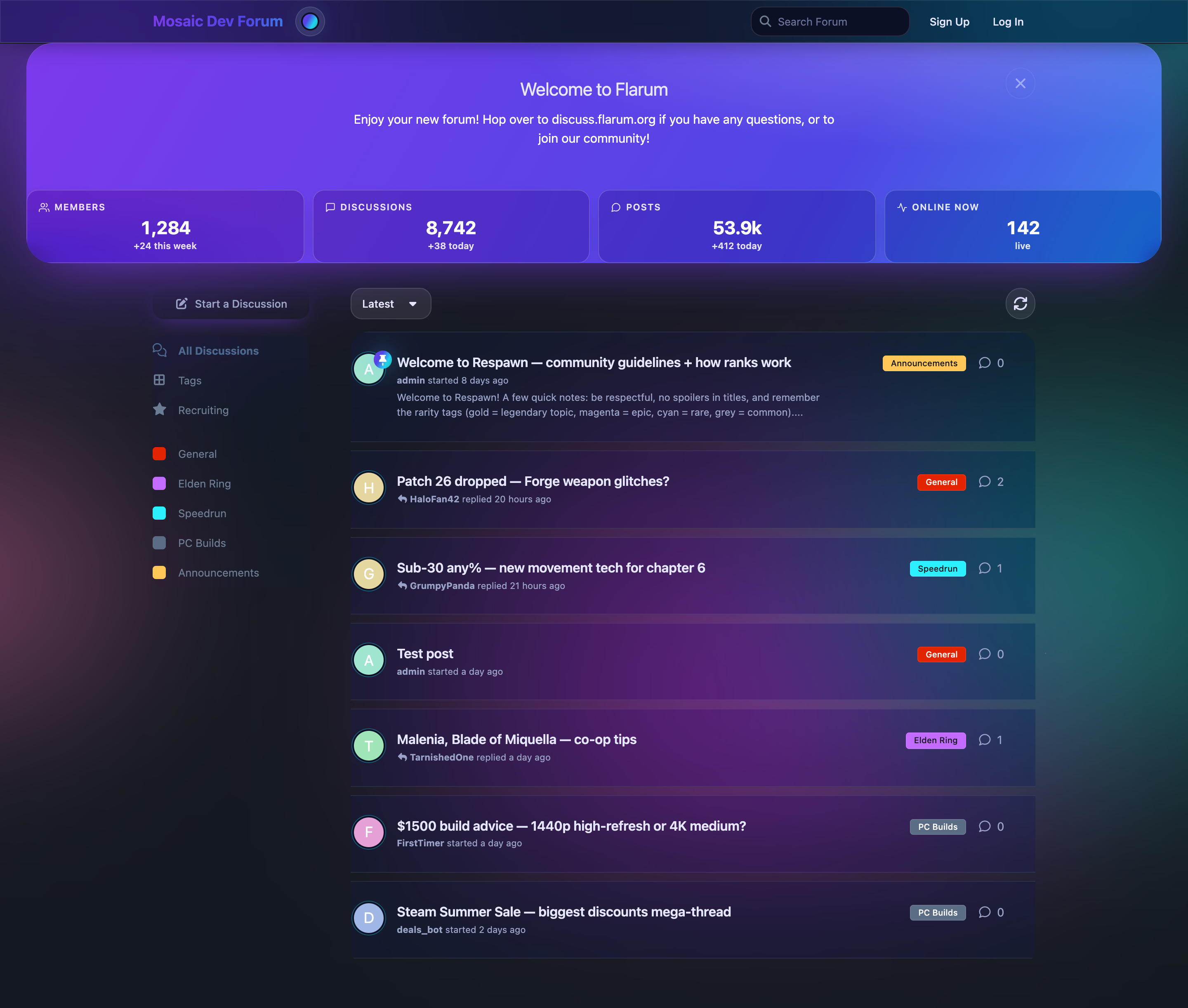 Forum index