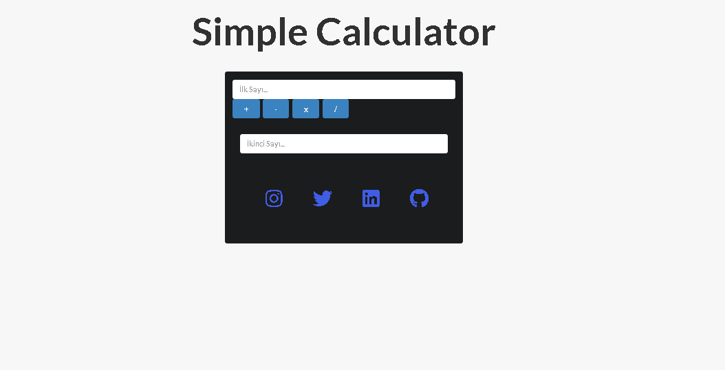 GitHub - Erolemre1/simple-calculator: Simple Calculator