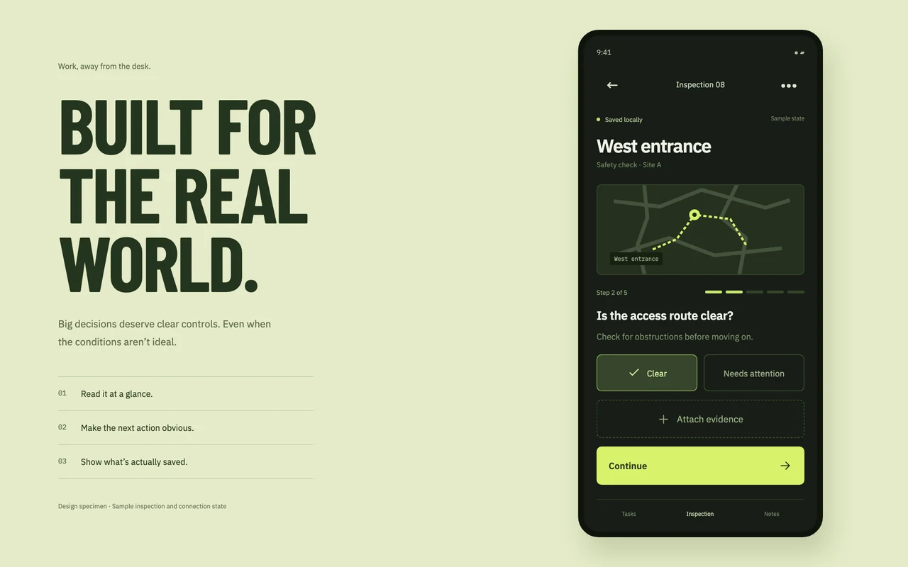 Field Companion design specimen