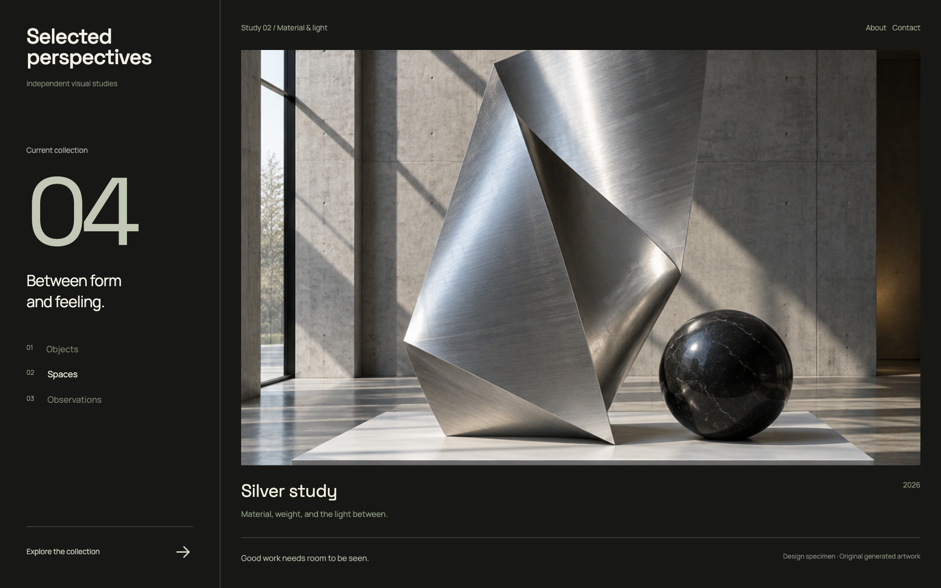 Gallery Focus design system specimen