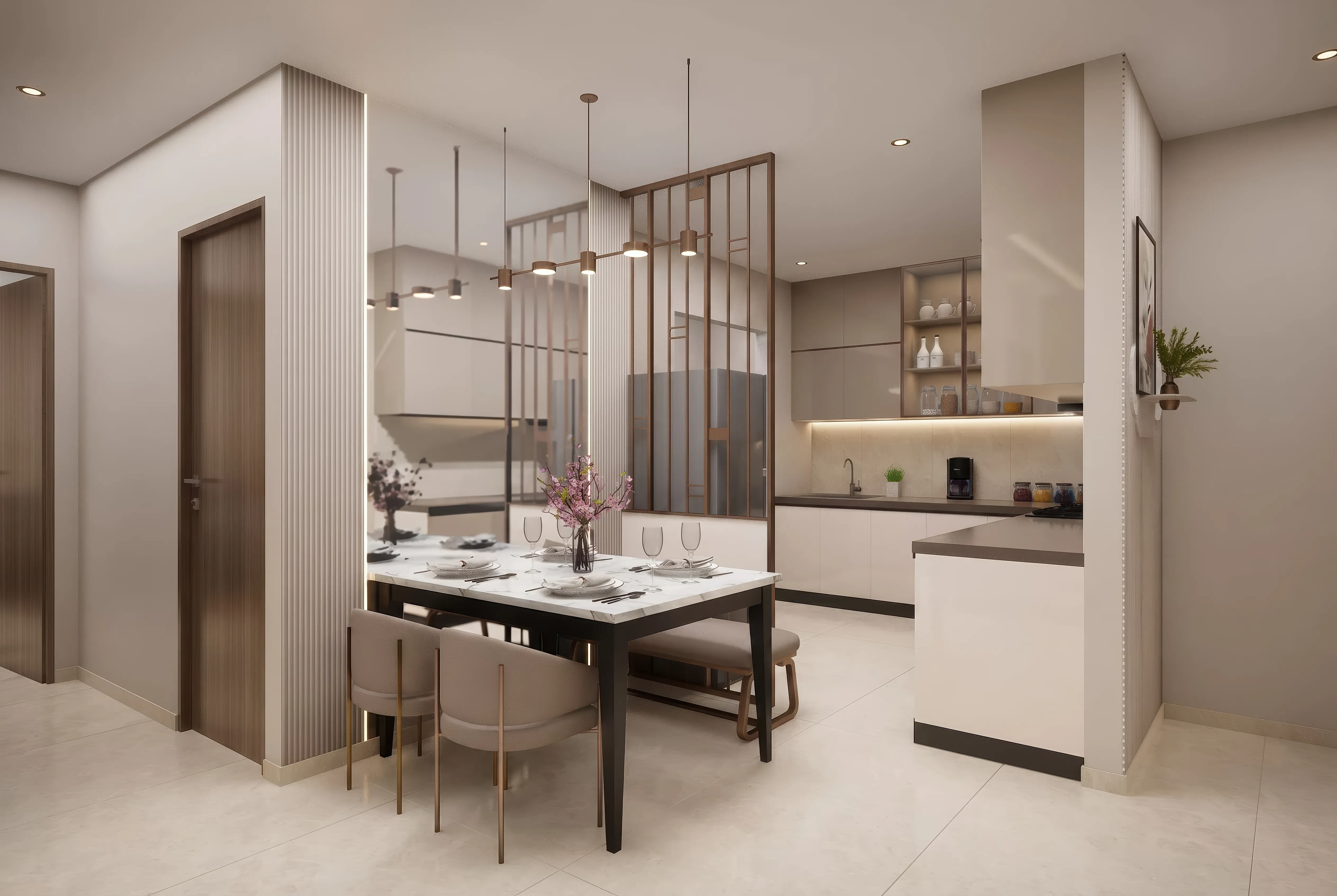 Legacy Ekam Show Flat Dining Area