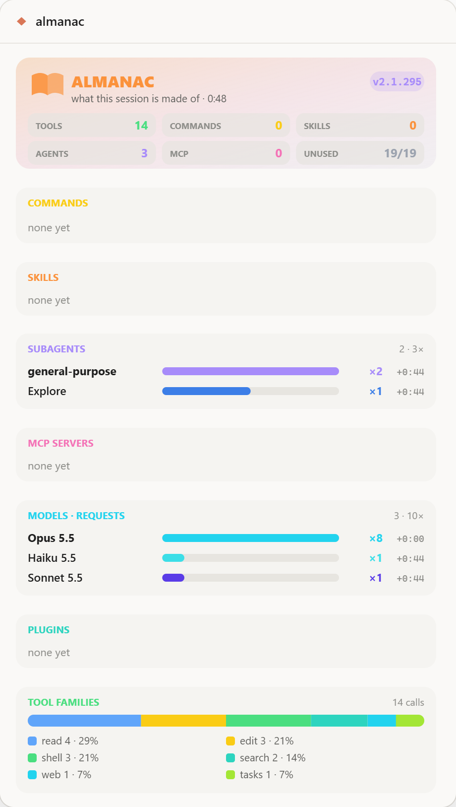 almanac in the desktop app