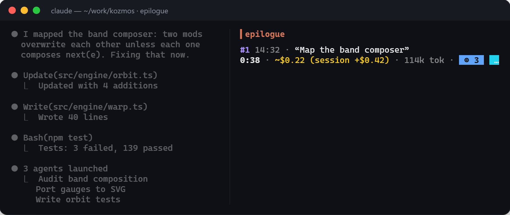 epilogue in the terminal