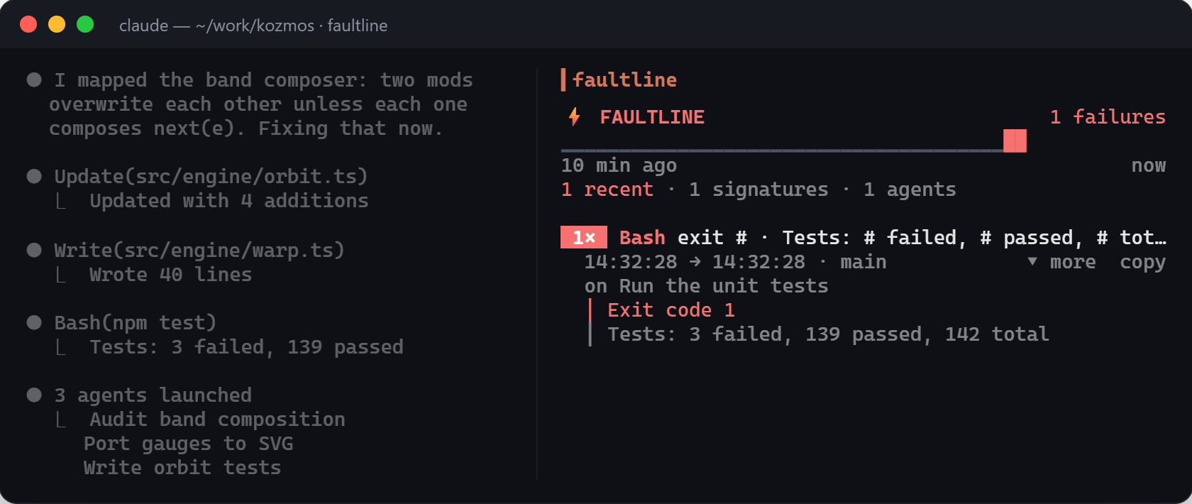 faultline in the terminal