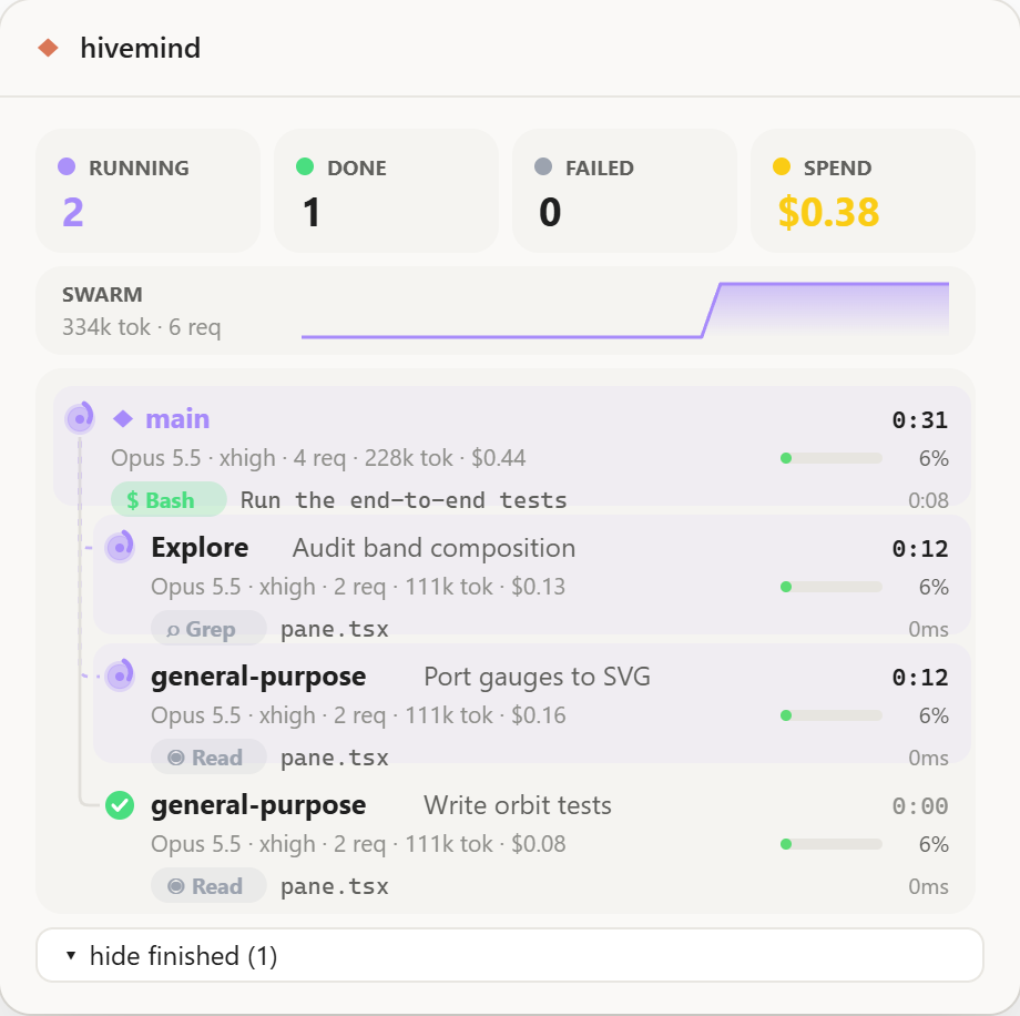 hivemind in the desktop app