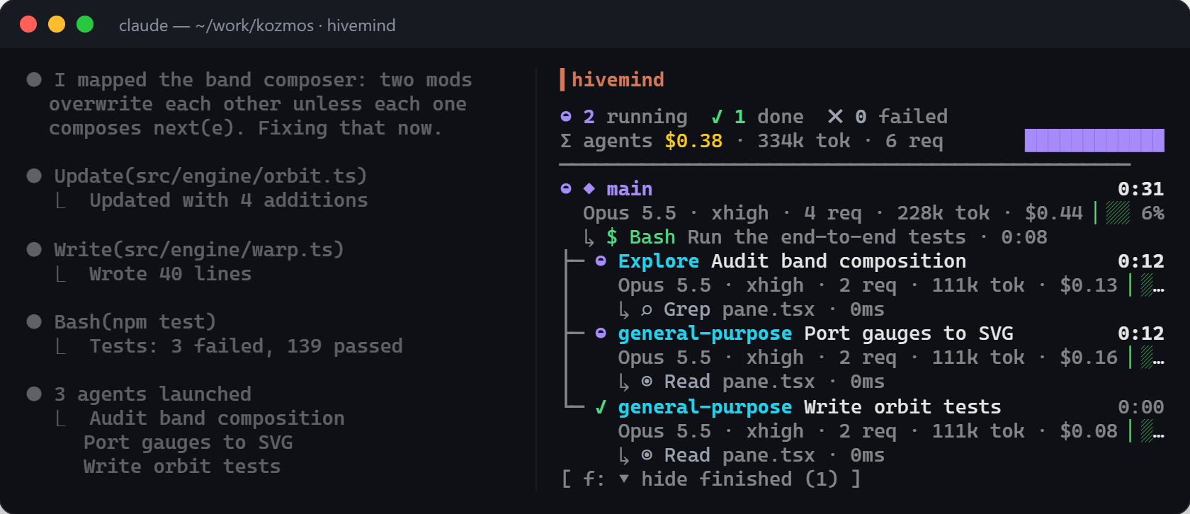 hivemind in the terminal