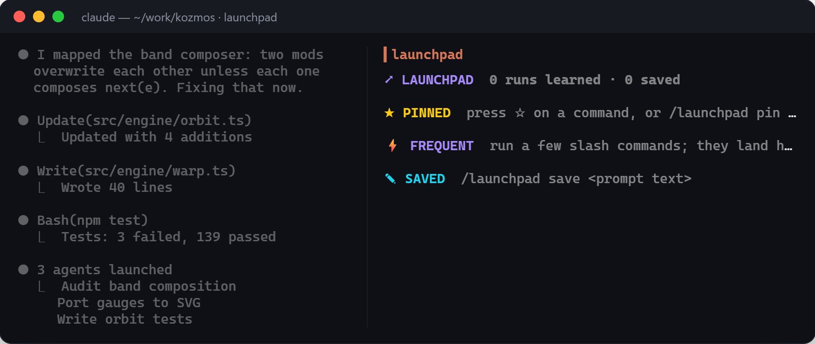launchpad in the terminal