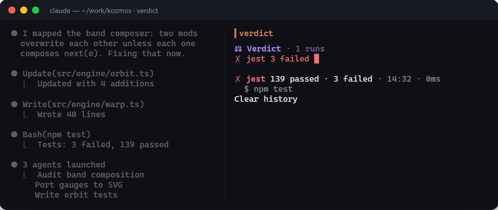 verdict in the terminal