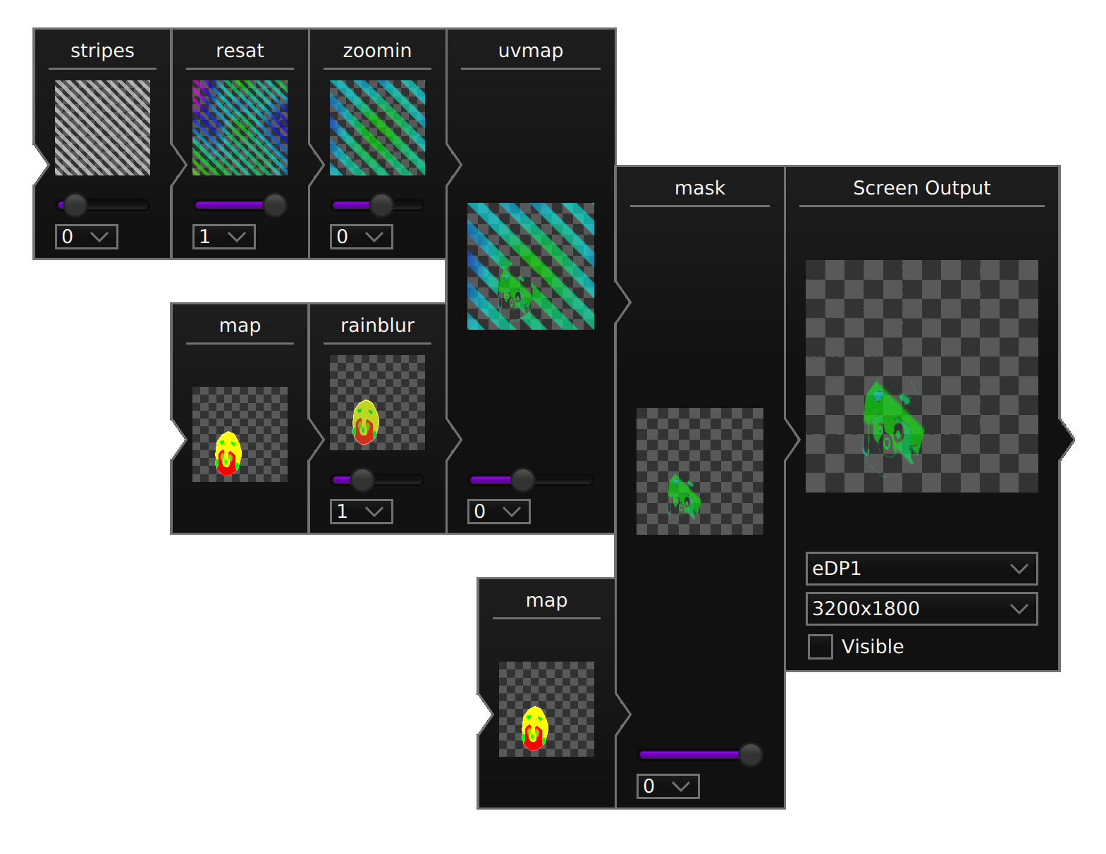 radiance doing projectino mapping