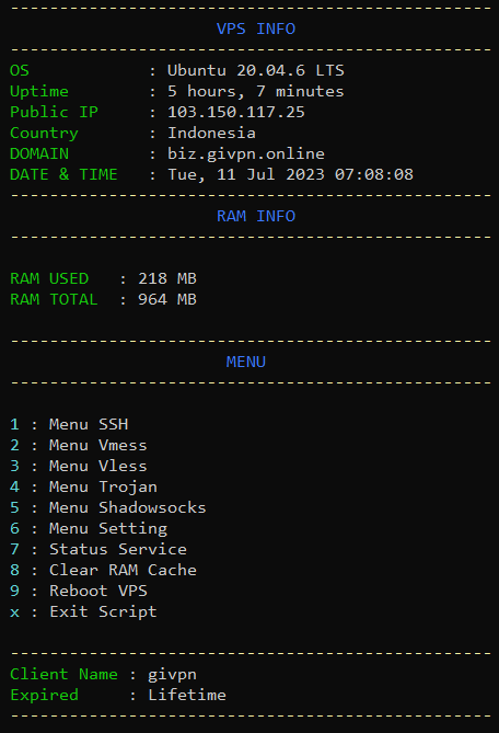 Service Status