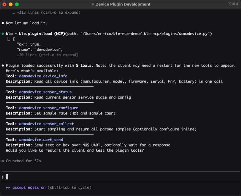 Agent creating a plugin