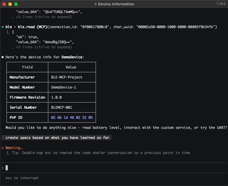 Working with protocol specs