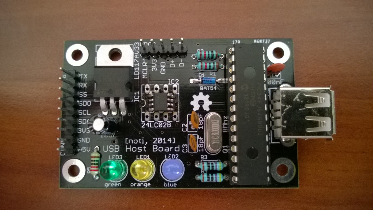 USB host assembled