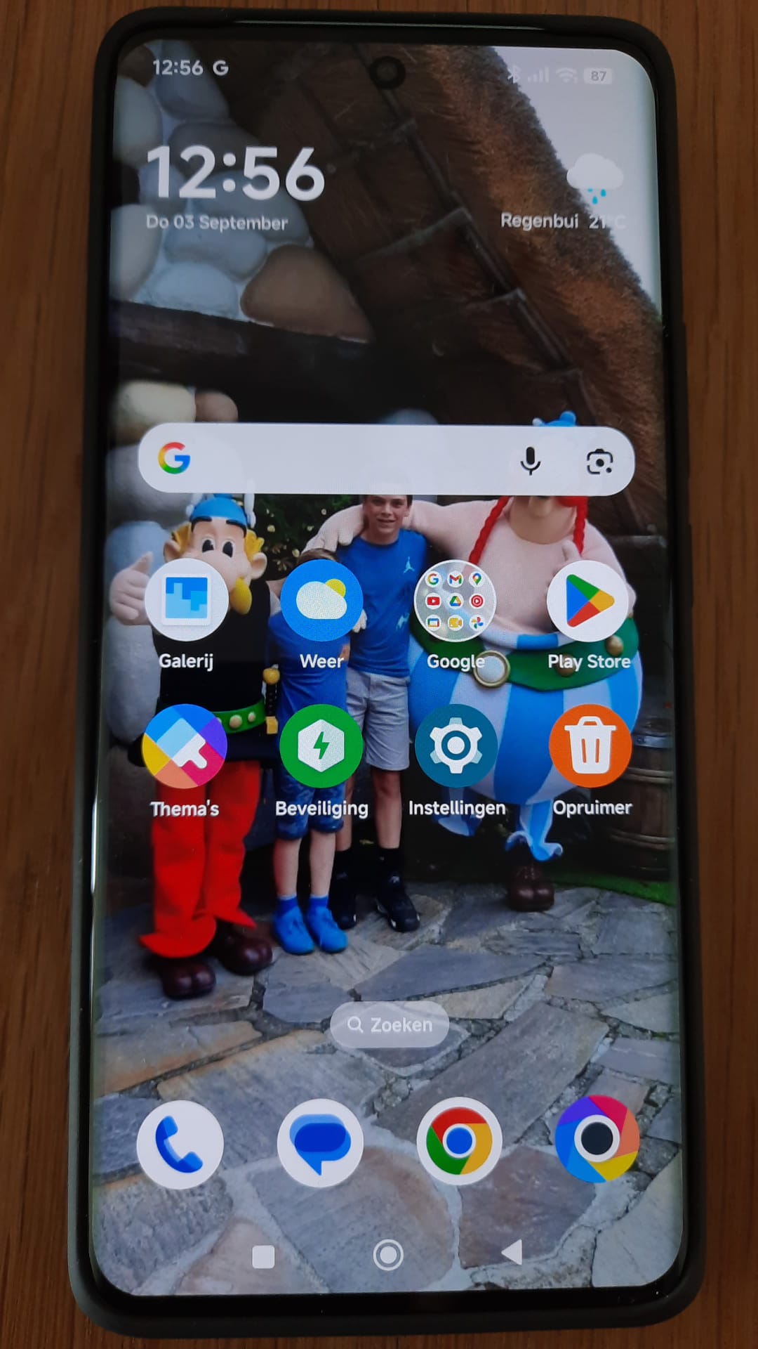 Foto Beveiliging app openen