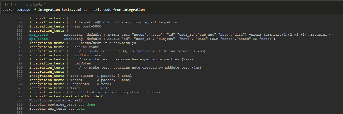 Integration tests