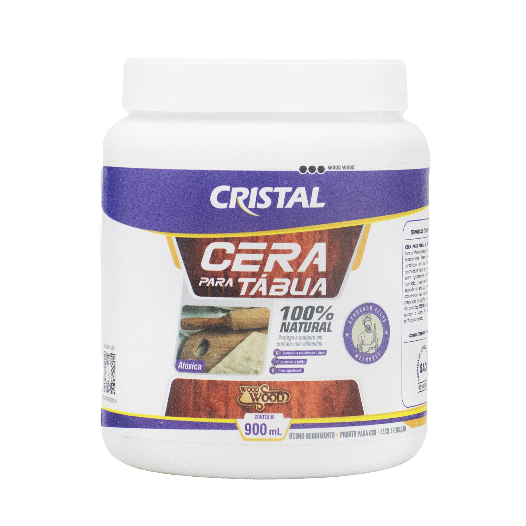 Novo rótulo — Cera para Tábua Wood Wood 900ml