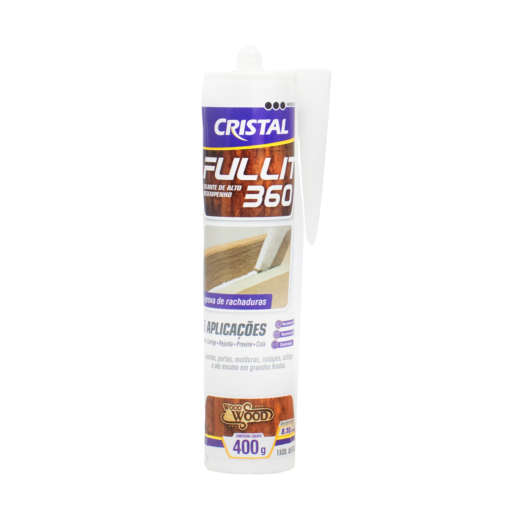 Nova embalagem — Cristal Wood Wood Fullit 360 400g