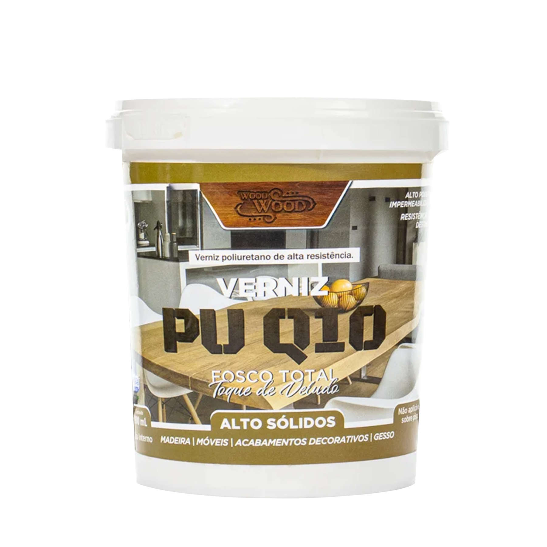Embalagem anterior — Cristal Wood Wood Q10 Verniz Fosco 900ml