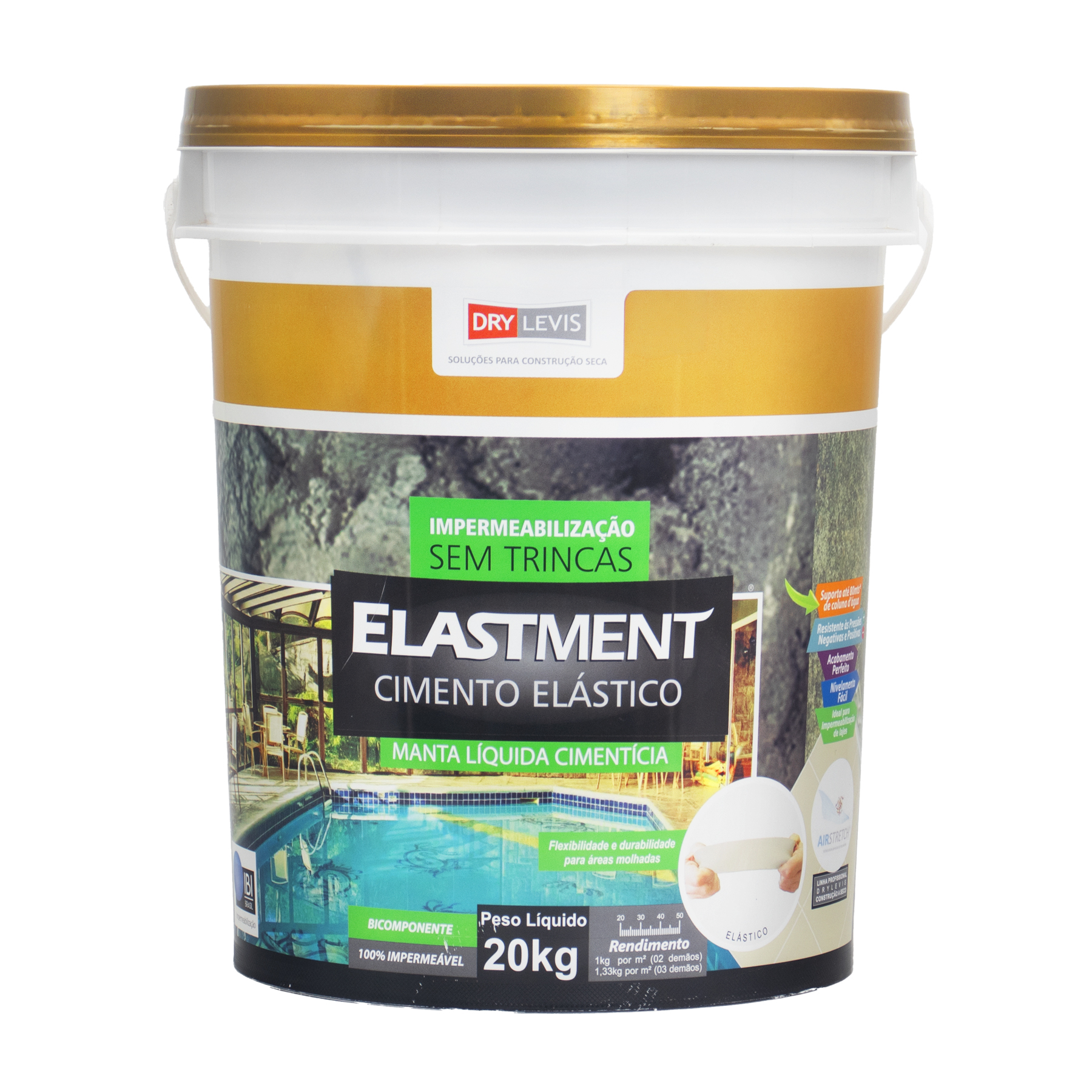Embalagem anterior — Elastment Cimento Elástico 20kg